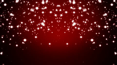 Abstract red background with flying particles in the form of stars on both side Stock Footage 166826808
