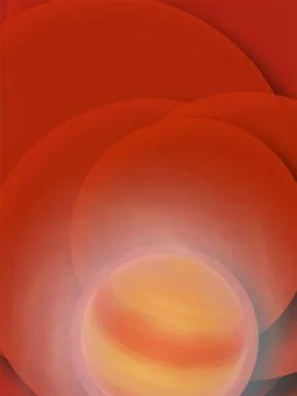 Abstract red background full of round circle shapes Stock Illustration