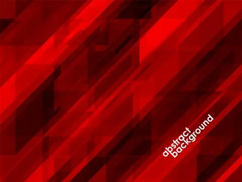 Abstract red background of geometric overlap, colorful mosaic Stock Illustration
