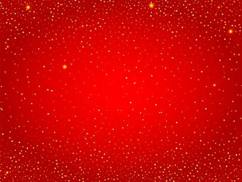 Abstract red background with glitter and bokeh. Vector illustration Stock Illustration