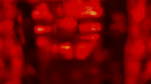 Abstract red background with glowing blurred rectangular patterns Stock-Footage 344986092