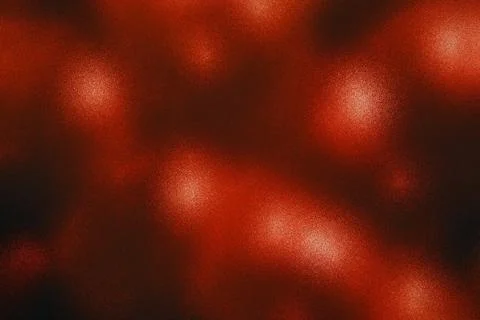 Abstract red background with glowing light spots and grainy texture Stock Illustration