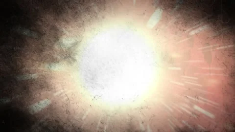 Abstract red background with glowing white light streaks and mystical occult Stock Footage 347345610