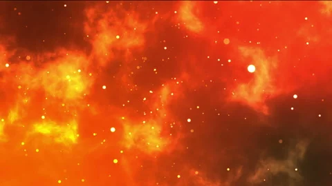 Abstract red background with gold and white particles	 Stock Footage 132006409