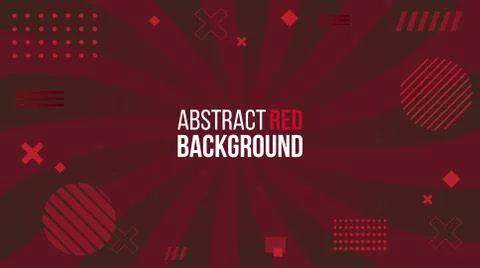 Abstract red background gradient design with geometric composition.Futuristic Stock Illustration