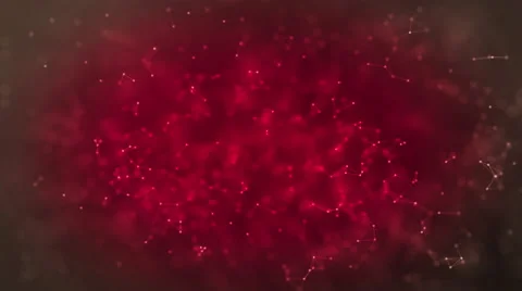 Abstract red background with lines and dots Stock Footage 66548699