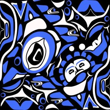 Abstract red background native north american Stock Illustration