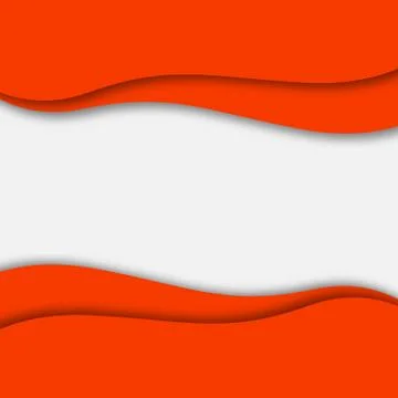 Abstract red background. Paper cut style with shadow. Space for text. Stock - Stock Illustration
