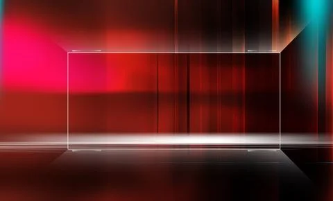Abstract red background with rectangular frame concept series Stock-Illustration
