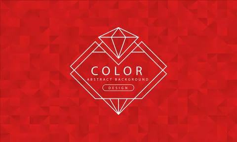 Abstract red background, red textures, banner red wallpaper, polygon red color Stock Illustration