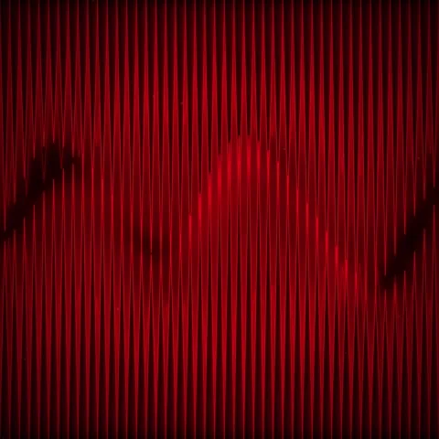 Abstract red background seamless pattern of vertical stripes lines texture Stock Footage 345689989