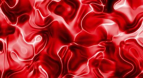 Abstract red background with smooth, plastic effect, flowing lines suitable.. Foto stock