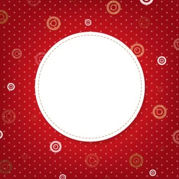 Abstract red background with speech bubble Stock Illustration