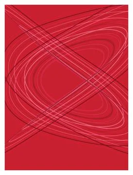 Abstract red background with swirling lines vector illustration. Stock Illustration