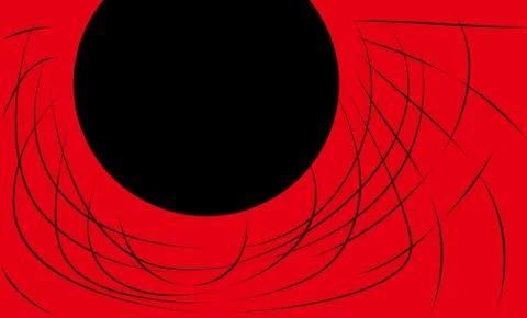 Abstract on red background in vector illustration Stock Illustration