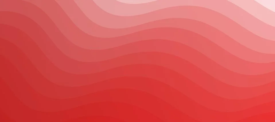 Abstract red background with waves. Panoramic background Stock Illustration