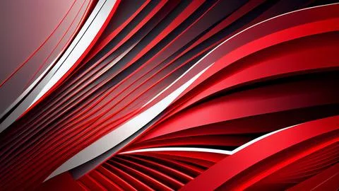 Abstract red background with wavy lines. High quality Stock Illustration