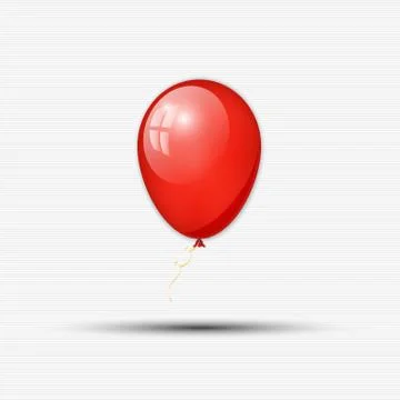 Abstract red balloon Stock Illustration