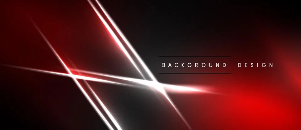 Abstract red, black background. Diagonal lines create dynamic visual effect. Stockillustratie
