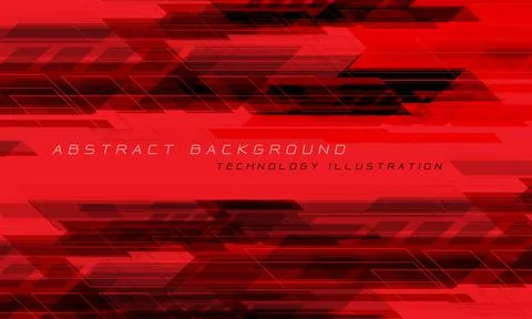 Abstract red black geometric dynamic creative design design modern futuristic Stock Illustration