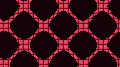 Abstract Red Black Geometric Seamless Repeating Pattern Background for Mode.. Stock Footage 342523490
