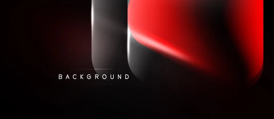 Abstract red, black gradient. Smooth curves create dynamic visual impact. Ilustración de archivo