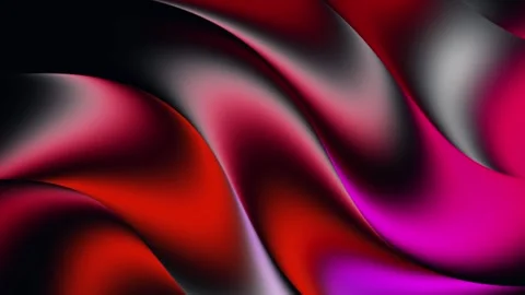 Abstract Red Black Metallic Flow Loop 4K Stock Footage 341377796