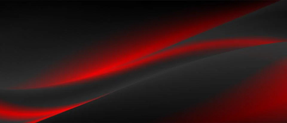 Abstract red black smooth blurred waves background 스톡 일러스트