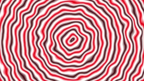Abstract Red Black White Concentric Circles Pattern Background. Stock Footage 319455418