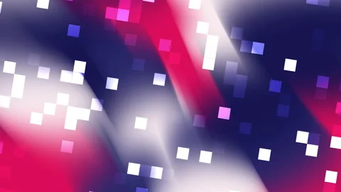 Abstract red, blue, and white square mosaic with a modern design Stock Footage 324956728