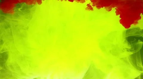 Abstract - Red, Blue and Yellow water Vídeo Stock 11680435