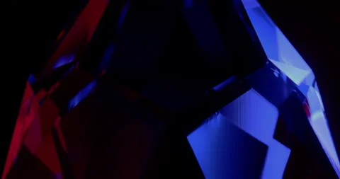 Abstract Red-Blue Geometric Light Play Seamless Loop.  Stock Footage 327491851