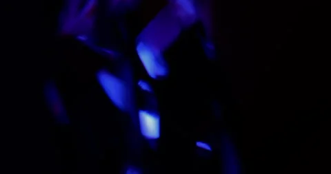 Abstract Red-Blue Geometric Light Play Seamless Loop.  Stock Footage 329662088