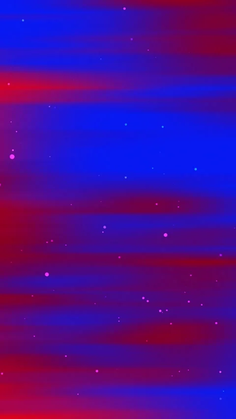 Abstract Red Blue Gradient Flowing Waves with Glittering Particles Motion Stock Footage 339080269