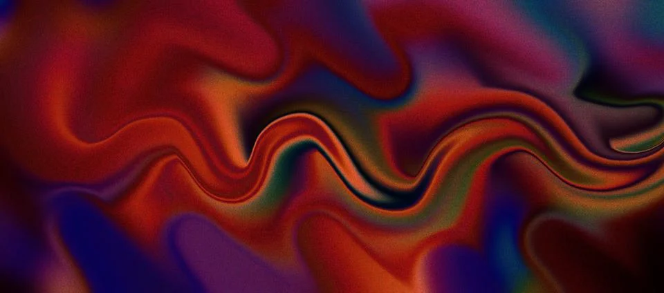 Abstract Red Blue Liquid Gradient Wave Background Illustrazione stock