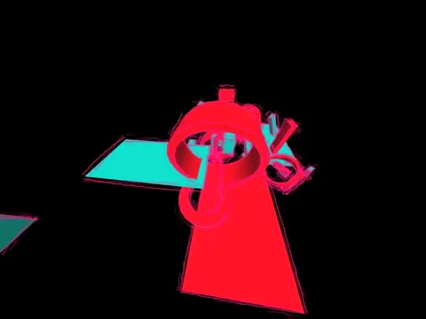 Abstract red blue rotating 動画素材 1072050