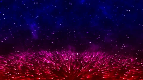 Abstract red blue stars loopable 360 background music 4k 60p Stock Footage 147454842