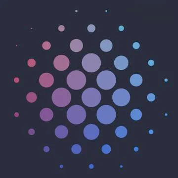 Abstract red blue vector design round elements for graphic layout Illustrazione stock