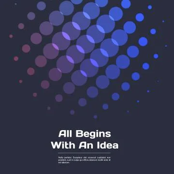 Abstract red blue vector design round elements for graphic layout Illustrazione stock