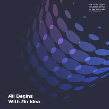 Abstract red blue vector design round elements for graphic layout Illustrazione stock