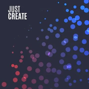 Abstract red blue vector design round elements for graphic layout Illustrazione stock