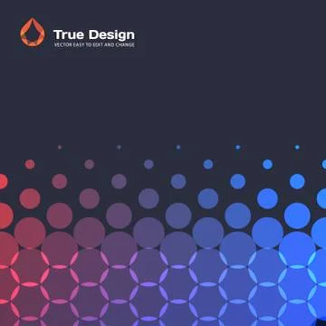 Abstract red blue vector design round elements for graphic layout 스톡 일러스트