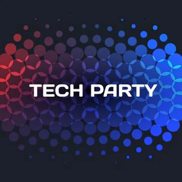 Abstract red blue vector design round elements for graphic layout 스톡 일러스트