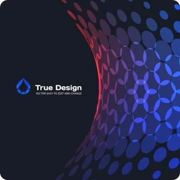 Abstract red blue vector design round elements for graphic layout 스톡 일러스트