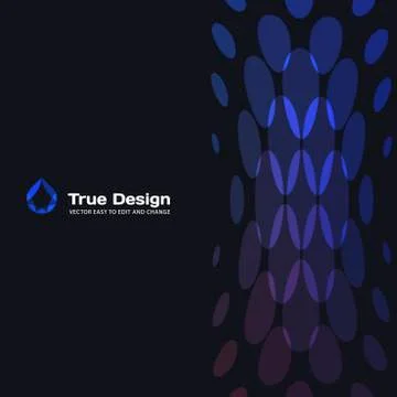 Abstract red blue vector design round elements for graphic layout 스톡 일러스트