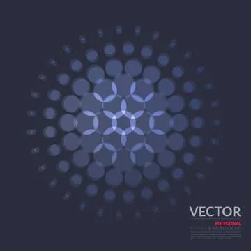 Abstract red blue vector design round elements for graphic layout 스톡 일러스트