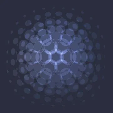 Abstract red blue vector design round elements for graphic layout Illustrazione stock