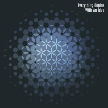 Abstract red blue vector design round elements for graphic layout Illustrazione stock