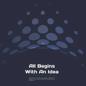 Abstract red blue vector design round elements for graphic layout Stock Illustration