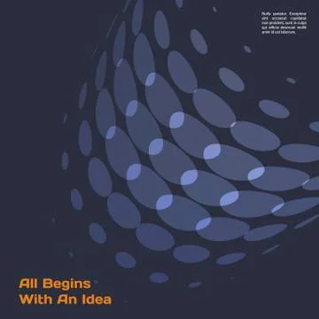 Abstract red blue vector design round elements for graphic layout Illustrazione stock